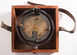A lacquered brass No 56 Bearing plate by Heath & Co, London:,