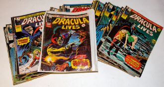 Marvel Comic UK 'Dracula Lives/The Legion Of Monsters'; an incomplete run No 1-86, 1974-76.