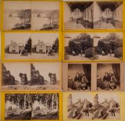A collection of GB and Foreign stereoscope cards:,