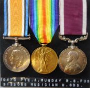 A Great War trio: to 10470 Pte. A. Munday. R. S. Fus.