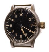 A WWII German Luftwaffe B-Uhr navigator's wristwatch by A Lange & Sonne:, serial number '211825',