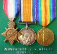 A Great War trio: to 18-263. Pte. H. Ellis. Durh. L.I.