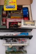 Two boxed Brumm 'Historical' series vehicles and a mixed group of various diecasts.