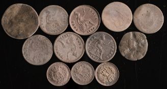 Eleven minor silver coins:.