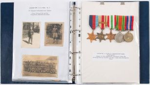 A WWII group of five to '2123085 Spr G Clark RE:,' 1939-45 Star, Africa Star with 1st Army clasp,