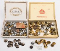 A collection of various Police, railway and other livery buttons:, including GWR,