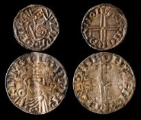 Two Edward the Confessor pennies.