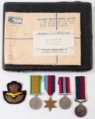 A WWII RAF group of four to '358699F/Sgt R N Thompson RAF':, 1939-45 Star, Defence Medal,