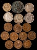 USA - Eleven small cents including 1863,
