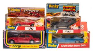 Dinky 'Customised' series No 206 Stingray and No 203 Range Rover:,