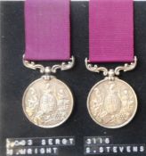 Two Army Long Service and Good Conduct Medals: to 1039. Sgt. H. Wright. Gren Gds. and to 3116. S.