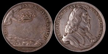 A commemorative medal of the death of Charles I.