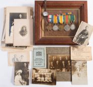 A WWI group of five to ''2119 Pte R J Brown RAMC':,