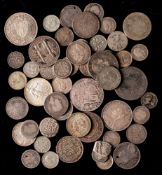 A selection of British and foreign silver.