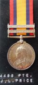 Queens South Africa Medal to 4493. Pte. J. L. Price Gren.