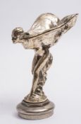 A Rolls Royce Sprit of Ecstasy car mascot after Charles Sykes: signed as per title to base,