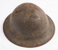A WWI period British Brodie pattern helmet:.