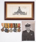 A WWI & WWII Royal Navy group of seven to Chief Petty Officer Arnold Walter Nicholls (1896-1968):,