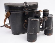 A pair of Third Reich Period Carl Zeiss Military Division 'Dienstglas 10 x 50' binoculars:,