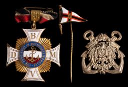 A German Imperial Honour Cross, Second Class for Merit in the Marine Voluntary Sector:,
