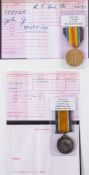 A WWI War Medal to '49745 Pte A N Francis R Scots' and a Victory Medal to '40131 Pte J J Foster R S