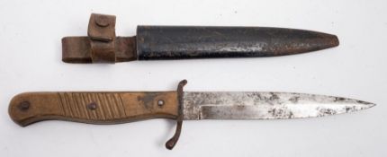 A German WWI period fighting knife by ERN Wald, Rein:,