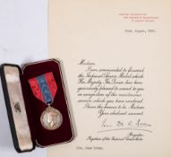 A George VI Imperial Service Medal to Mrs Jane Brown:,