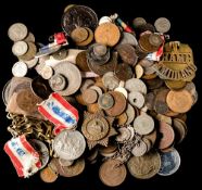 A large interesting selection of coins and medallions,: etc.