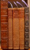 ART NOUVEAU BINDING: Imperialism a Study, half calf, 8o, 1902. With 4 other leather bound books.