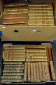 BURKE, Edmund - The Works: 12 vol. set, half calf some boards detached, 8vo, Nimmo, 1899.