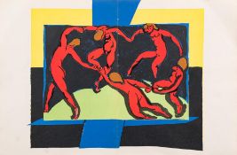 MATTISSE, Henri (1869-1954): ' The Dance ' coloured lithograph, size : 380 x 330 mm. (1939).