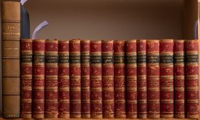 DICKENS, Charles: - [ Works ]: 15 vols, half red calf scuffed, 8vo, Chapman & Hall, n.d.