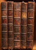 POPE, Alexander ( trans.) The Odyssey of Homer: 5 vols. cont. calf worn, 24 plates, 8vo, 1725-6.