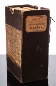 ORDNANCE SURVEY - Dorset : 25 inch, 10 folding maps mounted on linen, sheets XX1.1-3; XX.5-7; XX.