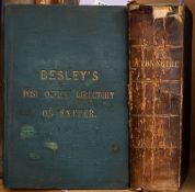 WHITE, William - History, Gazetteer, and Directory of Devonshire : full calf worn, 8vo, 1850.