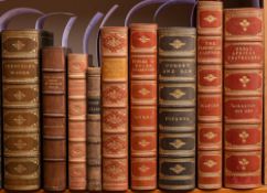 BINDINGS : The Works of Alfred Lord Tennyson, in green morocco, 8vo, insc.1909.