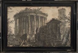 PIRANESI : two large copper engravings of Rome, inc.