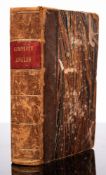 WALTON, Izaac & COTTON, Charles - The Complete Angler : half calf inner hinge pulling, plates,