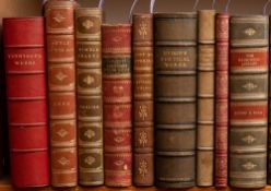 BINDINGS : The Works of Alfred Lord Tennyson, full red morocco, 8vo, 1909.