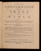 PILKINGTON, Matthew - A Rational Concordance or an Index to the Bible: cont.