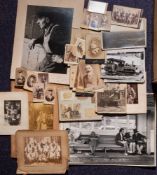 PHOTOGRAPHS : a group of loose carte de viste, cabinet, stereocards and loose photographs,