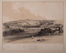 PROUT, Samuel - Buckfastleigh : hand coloured copper engraving, 305 x 200 mm, 1813.