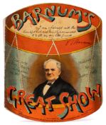 TOY BOOK: Barnum's Great Show, illustrated by Dudley Hardy, in the shape of a drum,