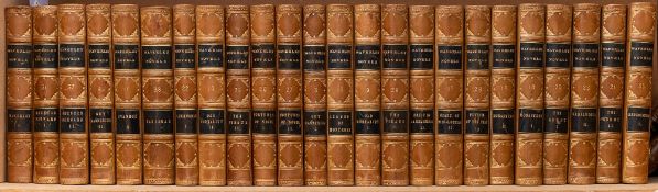 SCOTT, Sir Walter - Waverley Novels: 48 vols, half calf contrasting labels, 8vo, Edinburgh, 1861.
