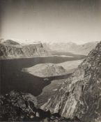 PHOTOGRAPHS : two images, ' Pangnirtung Fjord,' & ' Two Inuit children,' size : 305 x 250 mm, f & g.