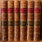 DUMAS, Alexandre - Le Comte de Monte-Cristo: 6 vols bound in 3, half calf, 8vo, Paris, 1861.