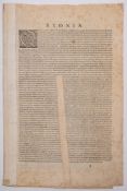 BRAUN & HOGENBERG - Civitas Exoniae [ Exeter ] : uncoloured bird's eye plan, 405 x 320 mm,