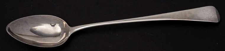 A George III silver Old English pattern serving spoon, maker Mary & Elizabeth Sumner, London,