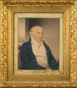 John Downman [1750-1824]- Portrait of Walter Vavasour [1744-1820] aged 70,