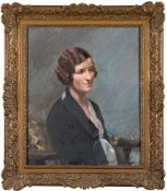 Sydney Seymour Lucas [19/20th Century]- Portrait of Mrs Bryan Toll of Nailsea Court Somerset,